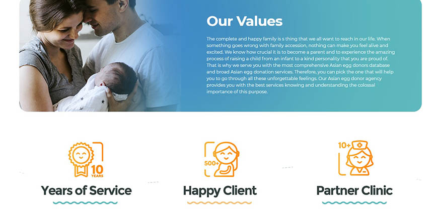 sunshine ivf medical website design